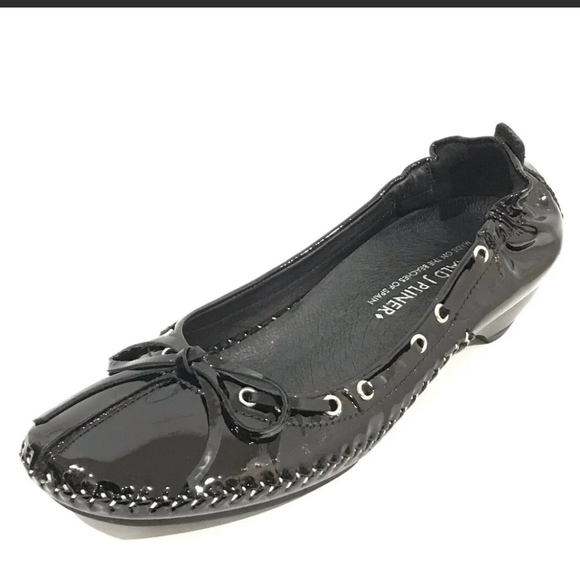 Donald J. Pliner Polly Black Suede Ballet Slip On Designer Luxury Low Heels - Picture 7 of 14